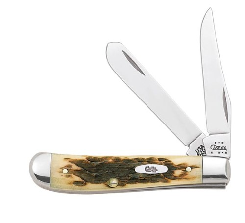 Mini Trapper Amber Bone Pocket Knife