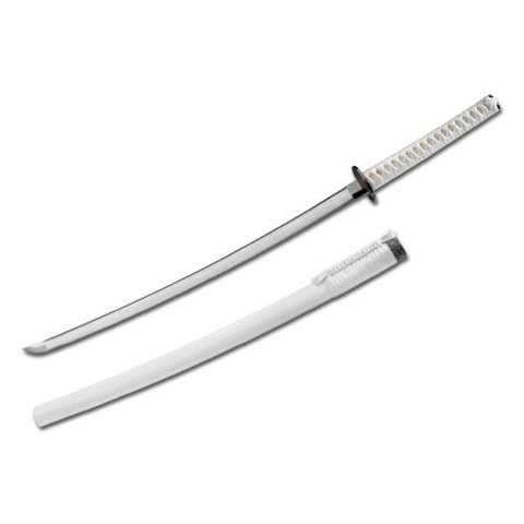 White Samurai Sword White Wood Sheath