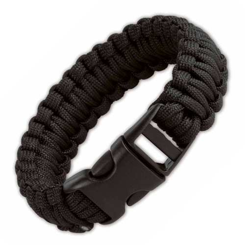 JG 8" Survival Bracelet Black