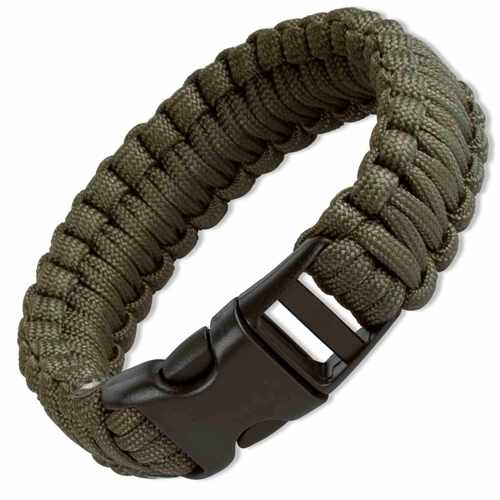 JG 9" Survival Bracelet Olive Drab