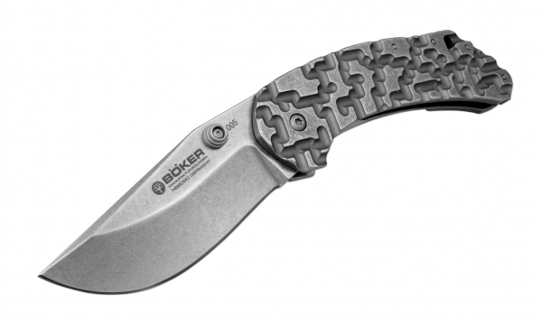 Minos Titanium Frame Lock Folding Knife