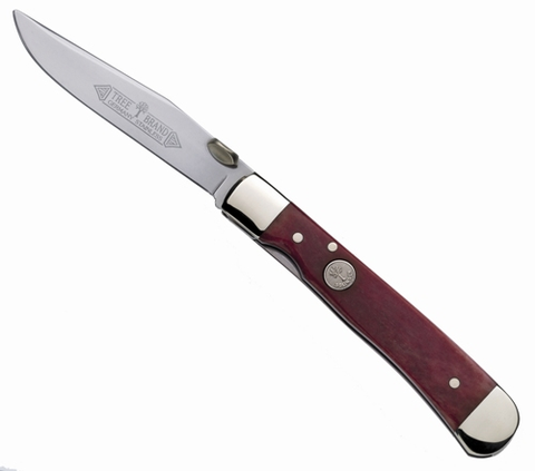 Trapperliner Smooth Red Bone Handle