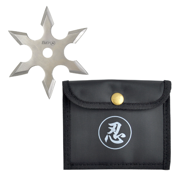 Shuriken -4.25" Hex Point w-Pouch ---4mm