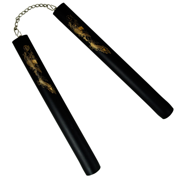 Nunchaku-Foam Trainer Chain w-BB-Blk