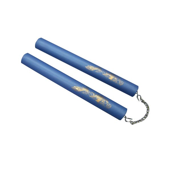 Nunchaku-Foam Trainer- Chain W-BB-Blue