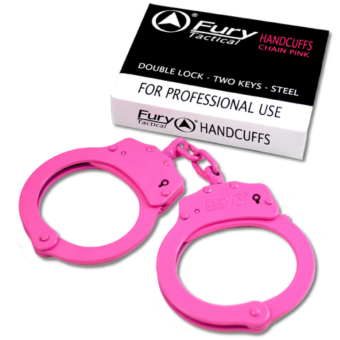 Fury Tactical Handcuffs Chain-Pink