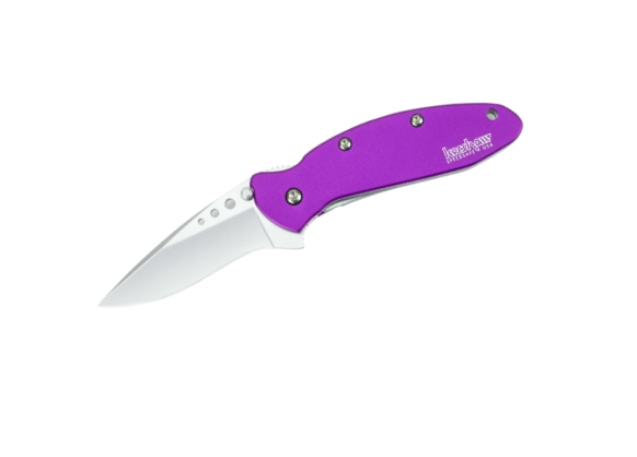 Scallion Folder, Purple Handle