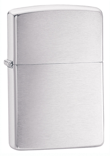 Brushed Chrome Armor Heavy Wall Zippo