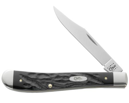 Slimline Trapper Blk Jigged Synthetic