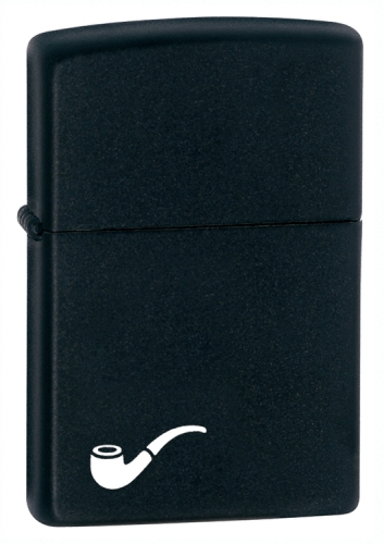 Black Matte Pipe Zippo