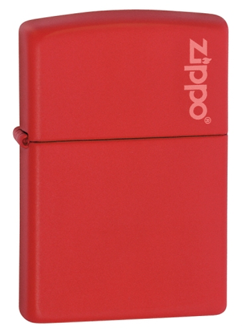 Red Matte w- Zippo Logo 233ZL