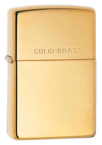 High Polish Brass w- Engraved Solid