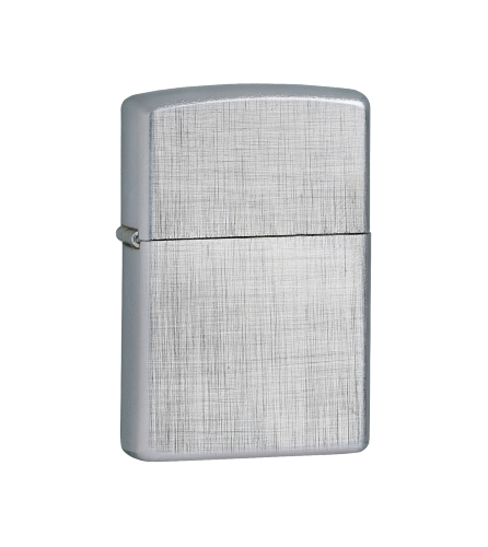 Linen Weave Chrome Zippo Lighter