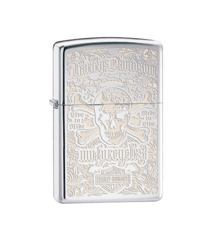 Harley Davidson Skull Zippo Lighter