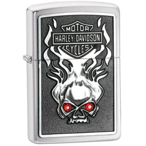 Harley Davidson Skull Red Eyes Lighter