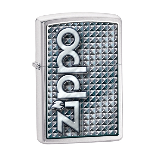 ZIPPO 3D ABSTRACT 1,  Brushed Chrome