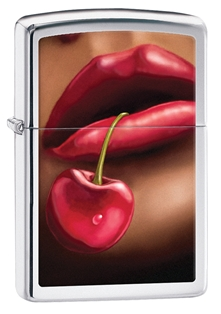 Lips and Cherry 2 High Polish Chrome