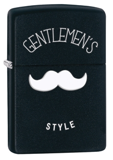 Gentlemen's Style Black Matte Zippo