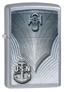 U.S. Navy Street Chrome Zippo Lighter