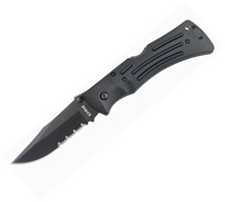 Black Mule Folder Serrated Edge