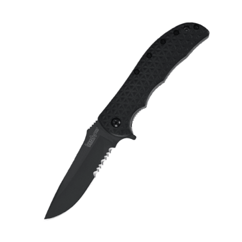 Volt II Black Serrated Folder