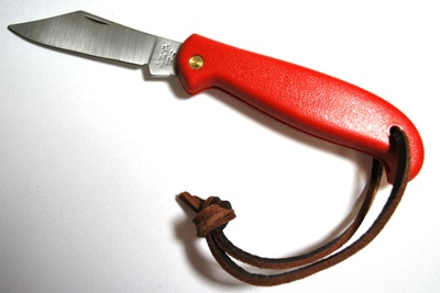 General Purpose Red Action Knife Leather