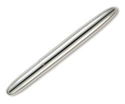 Chrome Bullet Space Pen w- Fisher Logo