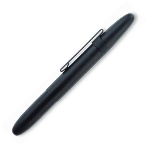 Black Matte Bullet Pen W- Clip 400BCL