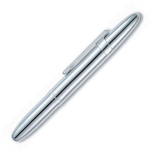 Chrome Bullet Space Pen W- Clip 400CL