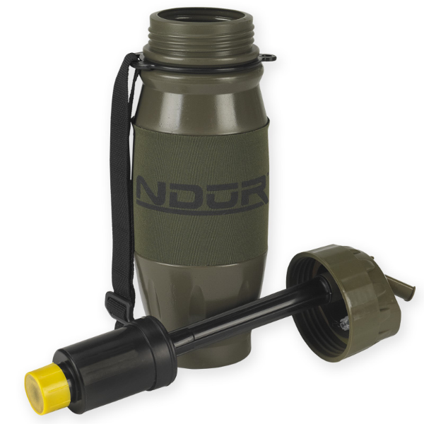 NDUR 28oz Flip Top Filtration Btl Olive