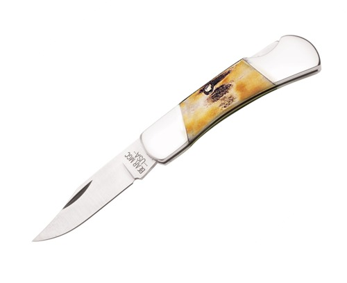 India Stag Bone Exec. Lockback Upswept