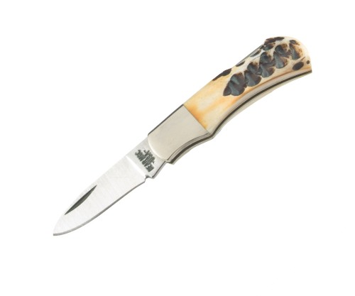 India Stag Bone Mini Exec. Lockback