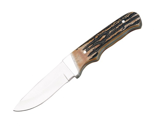 India Stag Pro Skinner w-Leather Sheath