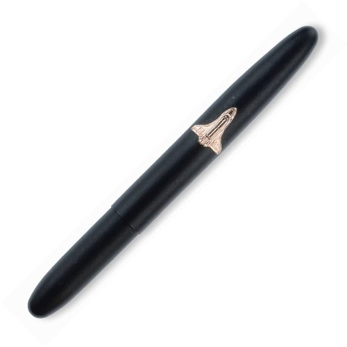 Matte Black Bullet Pen w- Shuttle Emblem