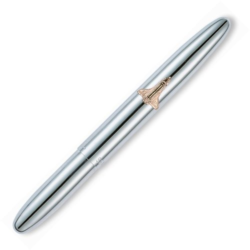 Chrome Bullet Pen W- Shuttle Emblem