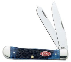 Trapper Navy Blue Bone Pocket Knife