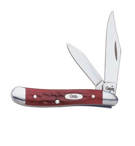 Peanut Pocket Knife Pocket Worn Red Bone