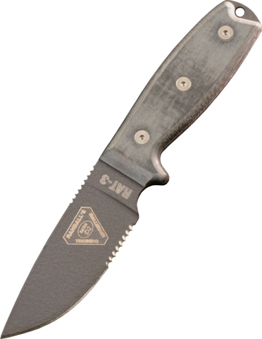 RAT-3 1095 Serr Edge w- Black Sheath