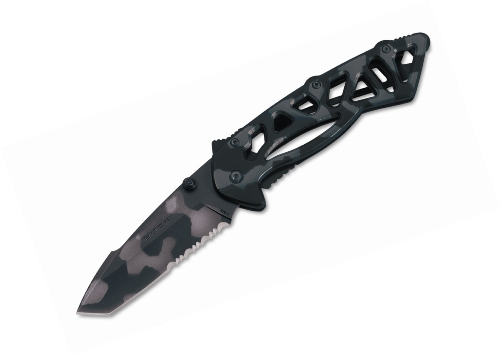 Bones Tiger Stripe Camo Serrated Edge