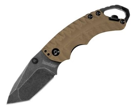 Shuffle II Tanto Blade BlackWash Tan