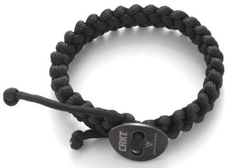 Quick Release Paracord Bracelet Lg Black