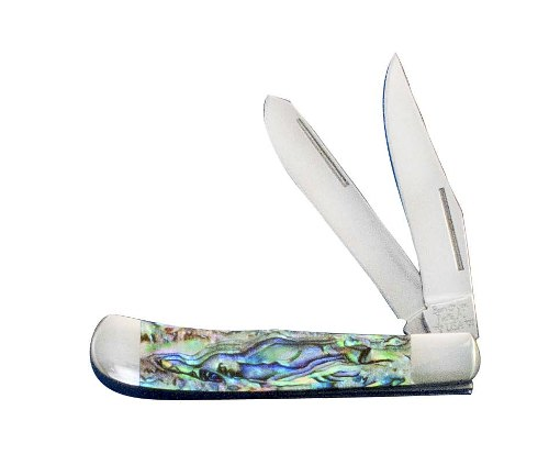 3" Abalone Little Trapper Folding Knife