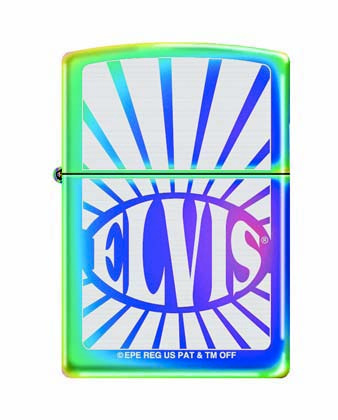 Limited Elvis in Starburst Zippo - Mars