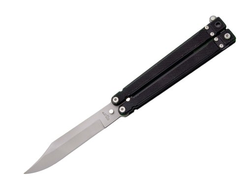 5.4" Blk Textured G10 Handle Clip Bead