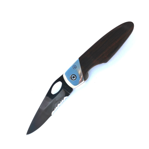 4-1-8" Slideliner Lock Cocobola Serr Blk