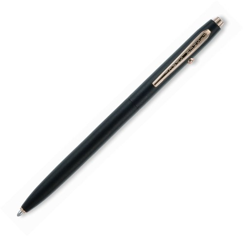 Matte Black Shuttle Pen w- Gold Trim