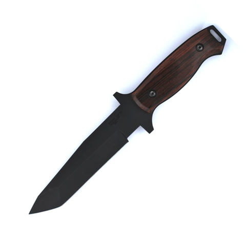 CQC Tactical Fixed Black Blade Cocobola