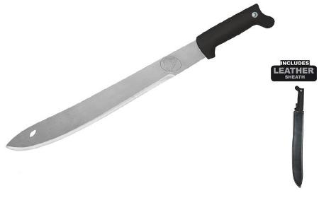 Jungle Saber Machete Satin w- Sheath