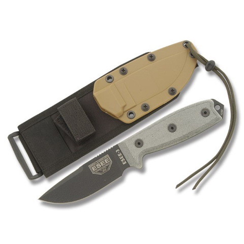 ESEE-3 Plain Edge w Black Blade