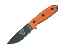 ESEE-3 Serr OD Green Blade w- G10 Orng